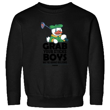 Discover Duck plays golf Sweatshirts