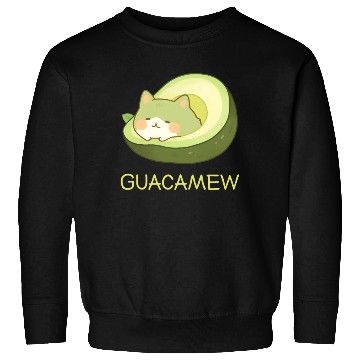 Discover Guacamew Funny Avocado Kawaii Cat Lover Sweatshirts