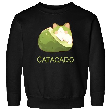 Discover Catacado Funny Avocado Kawaii Cat Lover Sweatshirts