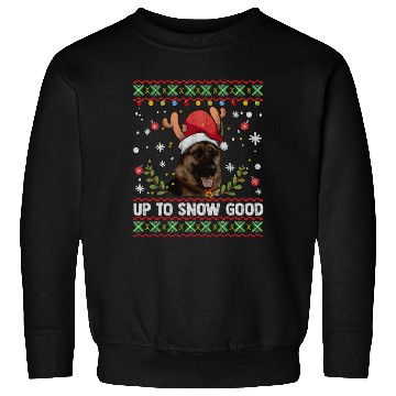 Discover German Shepherd Dog Reindeer Ugly Sweatshirts