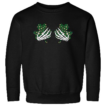 Discover Shamrock Leopard Hands Sweatshirts