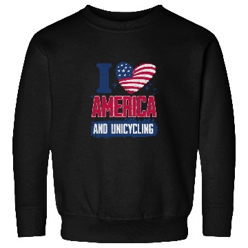 Discover I Love America And Unicycling Sweatshirts