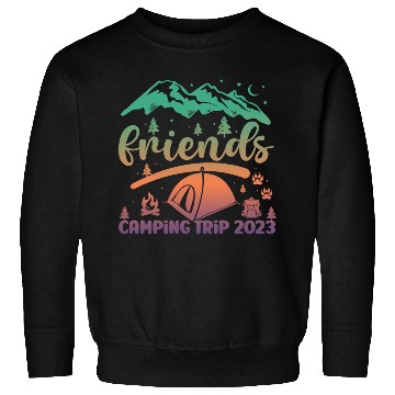 Discover Friends Camping Trip Camping Lover Camper stars Sweatshirts