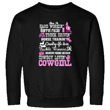 Discover Barrel Racing Cowgirl Sweatshirts