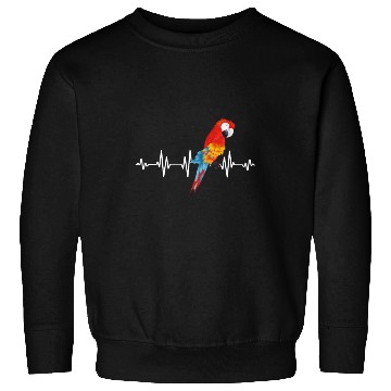 Discover Macaw Heart Beat Parrot lover Macaws Parrots Sweatshirts