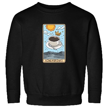 Discover Tarot Card Reader Hot Coffee Drinker Caffeine Sweatshirts