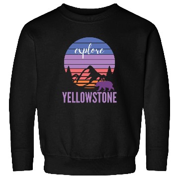Discover Cute Pink and Purple YStone Mountain Sunset Sweatshirts