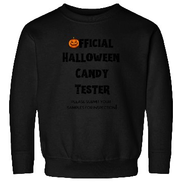 Discover Official Halloween Candy Tester Orange And Yellow Sweatshirts