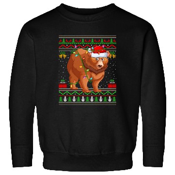 Discover Bear Animal Ugly Grizzly Bear Sweatshirts