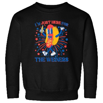 Discover I'm Just Here For The Wieners Sweatshirts