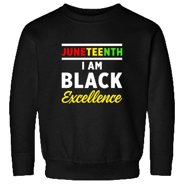 Discover Juneteenth Excellence Black African American Flag Sweatshirts