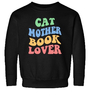 Discover Cat Mother Book Lover Sweatshirts