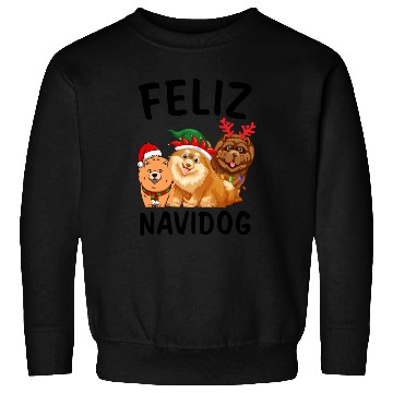 Discover Feliz Navidog Chow Chow Reindeer Christmas Light Sweatshirts