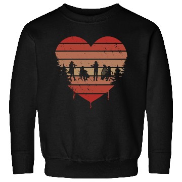 Discover Cute Red Vintage Heart Orchestra Valentine Day Sweatshirts