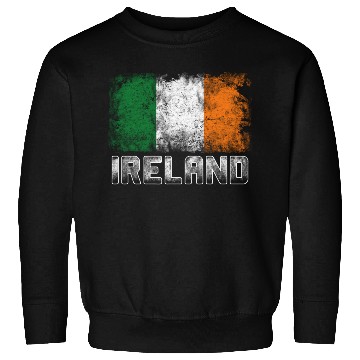 Discover St Patrick's Day Patriotic Distressed Irish Flag Sweatshirts