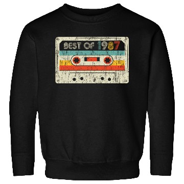 Discover 33rd Best Of 1987 Cassette Tape Sweatshirts