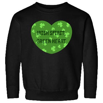 Discover Irish Spirit Green Heart Sweatshirts