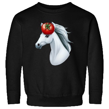 Discover Horse Head Tomato - Creative Horse & Vegetable Sweatshirts