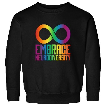 Discover Autism Infinity Symbol Embrace Neurodiversity Sweatshirts