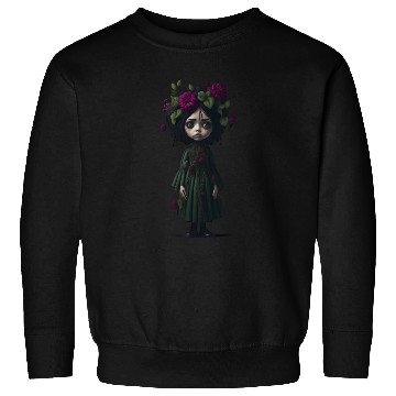 Discover Creepy Girl Doll Sweatshirts