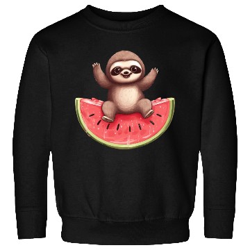 Discover Sloth with Watermelon - Sweet Summer Design Sweatshirts