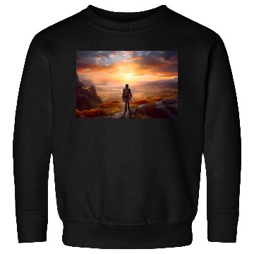 Discover A boy on the way to his first adventure Sweatshirts