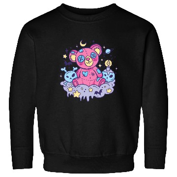 Discover Yami Kawaii Creepy Teddy Bear With Skulls Sweatshirts