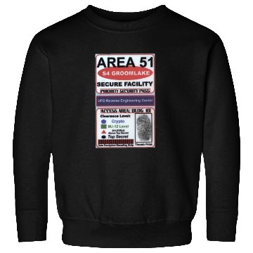 Discover Area 51 Reverse Engineering Pass Sweatshirts