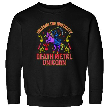 Discover Goth Rock Satan Unicorn Festivals Death Metal Sweatshirts