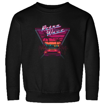 Discover 80S Retrowave Synthwave Love Wave Miami Beach Sweatshirts
