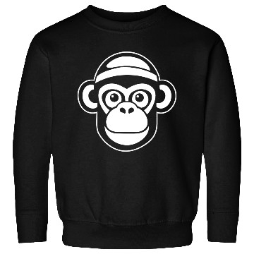 Discover Ape Face Apes Apelike Jungle Primate Sweatshirts