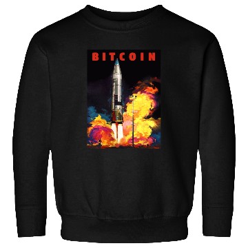 Discover Bitcoin Blast-off Sweatshirts