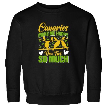 Discover Canary Bird Canaries make me cheerful singing bird Sweatshirts