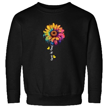 Discover Rainbow Sunflower Lover LGBT Lesbian Gay Group Pun Sweatshirts