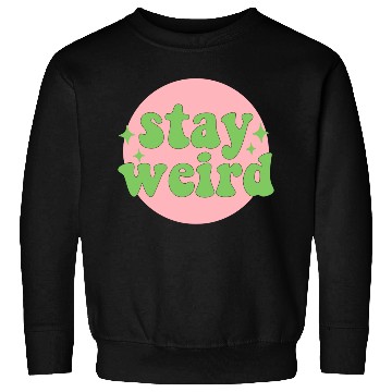 Discover Stay weird 80s yellow stars Sweatshirts