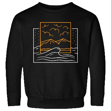 Discover Mountain And Ocean Sweatshirts
