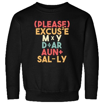 Discover Math Teacher Please Excuse My Dear Aunt Sally Sweatshirts