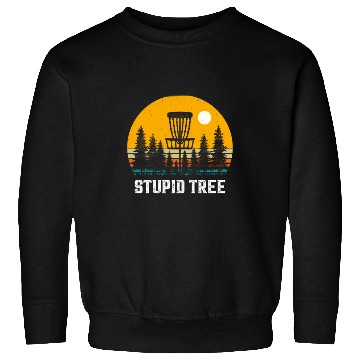 Discover Funny Disc Golf Stupid Tree Art Frisbee Sweatshirts