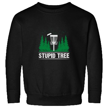 Discover Funny Disc Golf Stupid Tree Art Frisbee Sweatshirts