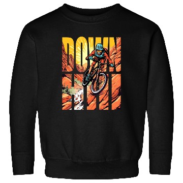 Discover Downhill - Mountain Bike Design Sweatshirts