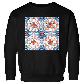 Discover Floral Detailed Summer Tile Collection 01 Sweatshirts