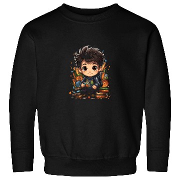 Discover Back to School Pre-K Kindergarten Student Chibi Sweatshirts