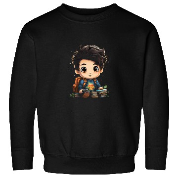 Discover Back to School Pre-K Kindergarten Student Chibi Sweatshirts
