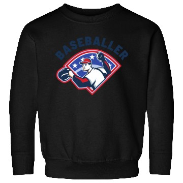 Discover Baseballer Baseball Pitcher Sports Club Player Sweatshirts