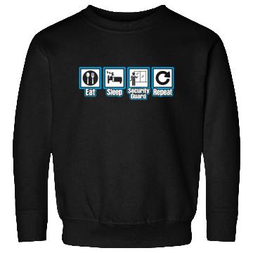 Discover Eat Sleep Security Guard Repeat Sweatshirts