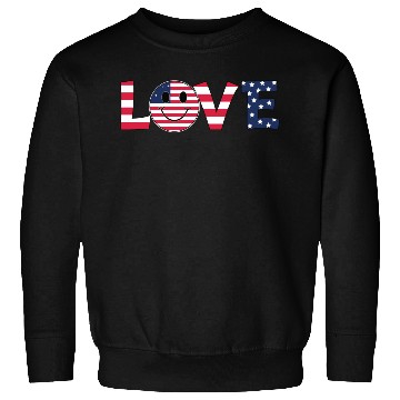 Discover Love USA Flag Patriotic 4th of July America day Sweatshirts