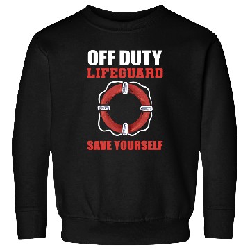 Discover Off Duty Lifeguard Beach Attendant Gift Sweatshirts