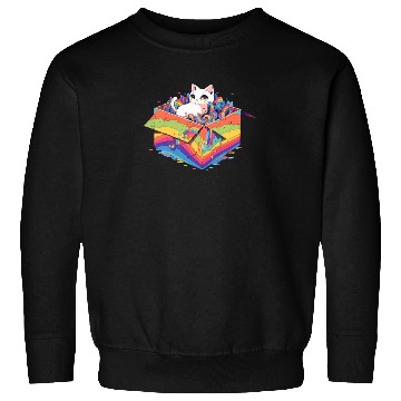 Discover Rainbow LGBT Community Cutie Kitty Pride Lesbian Sweatshirts