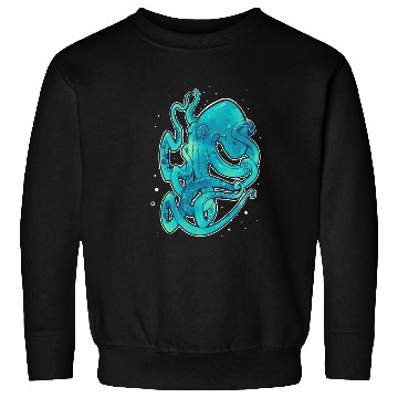 Discover Blue Green Octopus Sweatshirts