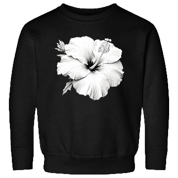 Discover Hibiscus Flower Sketch Sweatshirts